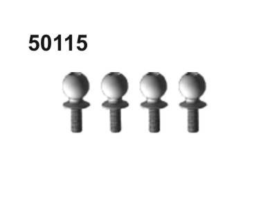 HSP / Amewi 50115 Kugelkopfschrauben D=10mm 4St&uuml;ck